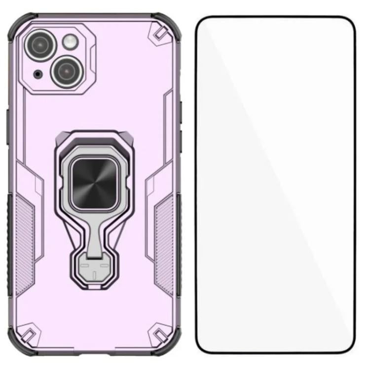 Custodia metallo con supporto e vetro per iPhone 15 Pro Max