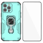 Custodia metallo con supporto e vetro per iPhone 14 Pro