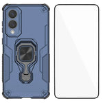 Custodia metallo con supporto e protezione per Galaxy S25 Edge, A56, A26 e A36