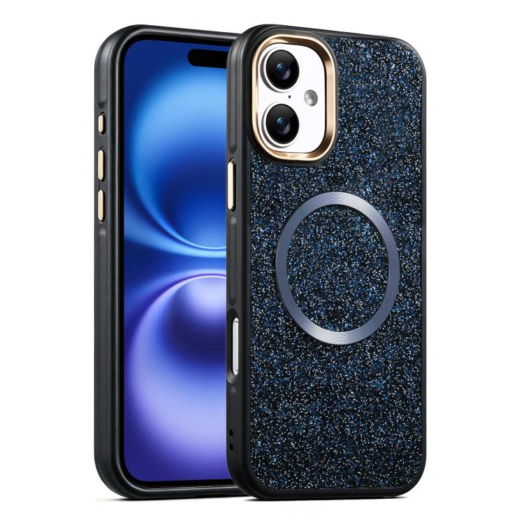Custodia magnetica antiurto glitterata per iPhone