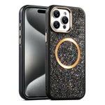 Custodia magnetica antiurto glitterata per iPhone