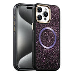 Custodia magnetica antiurto glitterata per iPhone