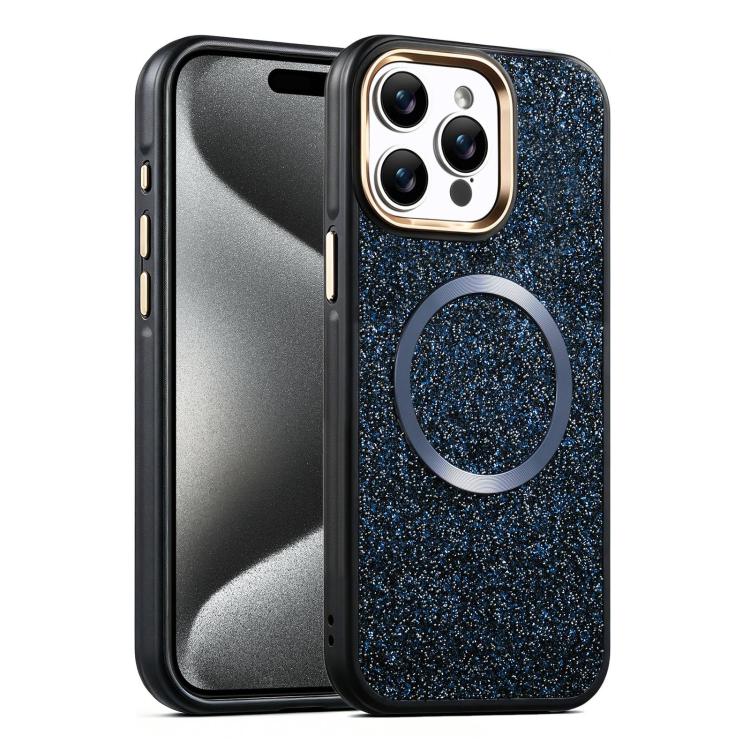 Custodia magnetica antiurto glitterata per iPhone