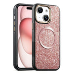Custodia magnetica antiurto glitterata per iPhone
