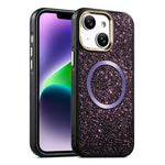 Custodia magnetica antiurto glitterata per iPhone