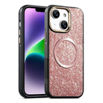 Custodia magnetica antiurto glitterata per iPhone