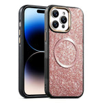 Custodia magnetica antiurto glitterata per iPhone 14 Pro Max