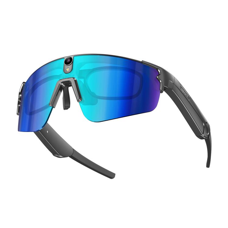 L085 Occhiali intelligenti da ciclismo con intelligenza artificiale, doppio microfono, cancellazione del rumore, assistente vocale e funzione di chiamata, con doppio microfono da 8 MP e cancellazione del rumore.