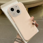 Custodia TPU con ampia finestra per iPhone 15 Pro e Plus