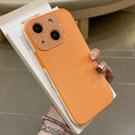 Custodia TPU con ampia finestra per iPhone 15 Pro e Plus