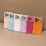 Custodia TPU con ampia finestra per iPhone 15 Pro e Plus