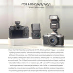 Flash per fotocamera Godox iT32 iFlash e trigger flash wireless X5 TTL, For Canon, For Nikon, For Sony, For FUJIFILM, For Olympus / Panasonic, For Leica
