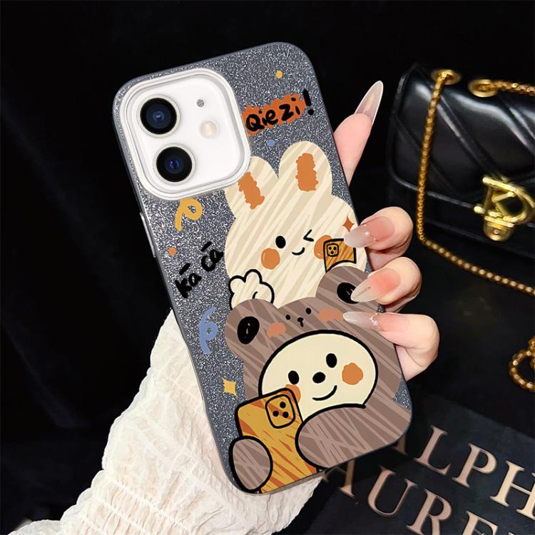 Custodia ibrida PC e TPU con glitter per iPhone 13 Pro Max
