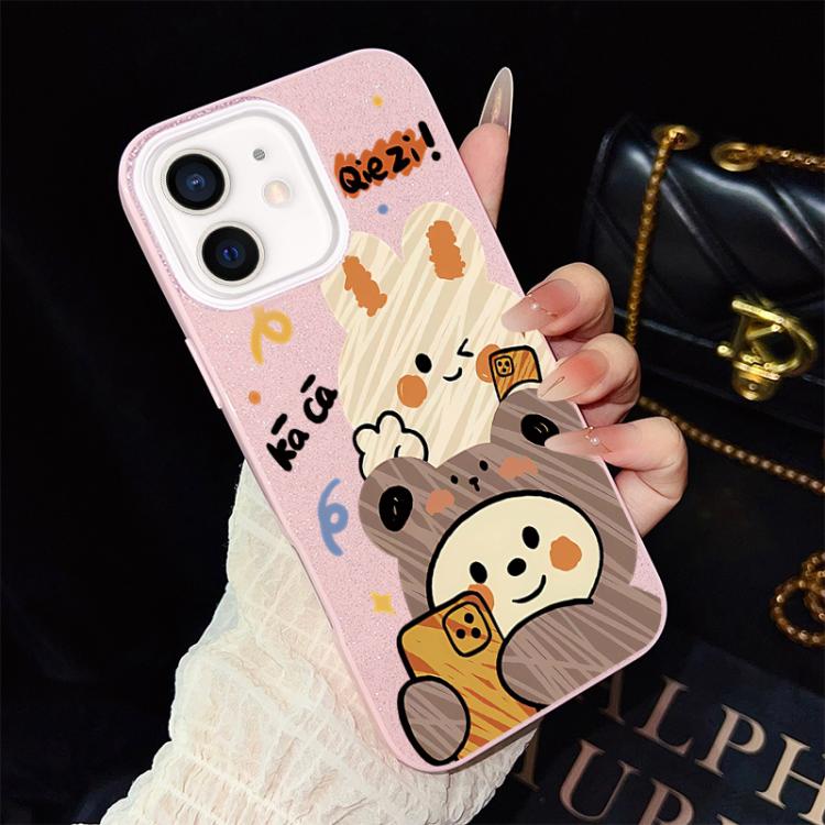 Custodia ibrida PC e TPU con glitter per iPhone 13 Pro Max