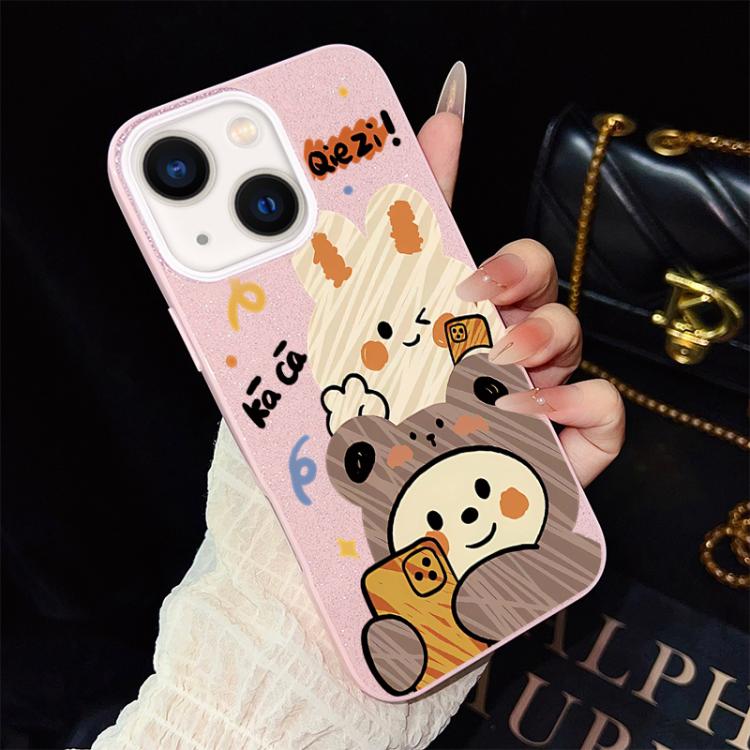 Custodia ibrida PC e TPU con glitter per iPhone 13 Pro Max