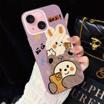 Custodia ibrida PC e TPU con glitter per iPhone 15 e 16