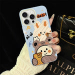 Custodia ibrida PC e TPU con glitter per iPhone 15 e 16