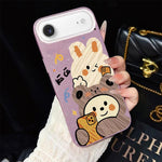 Custodia ibrida PC TPU con glitter per iPhone 17e e 16e