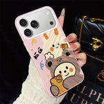 Custodia ibrida PC TPU con glitter per iPhone 17e e 16e