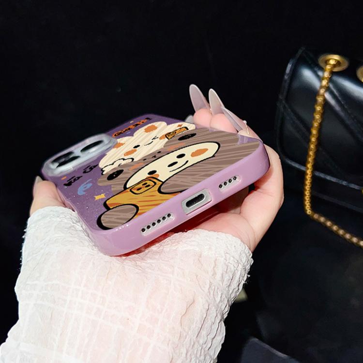 Custodia ibrida PC TPU con glitter per iPhone 17e e 16e
