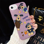Custodia ibrida PC e TPU con glitter per iPhone 8 Plus 7 Plus