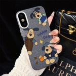 Custodia ibrida PC TPU con glitter per iPhone 11 Pro Max