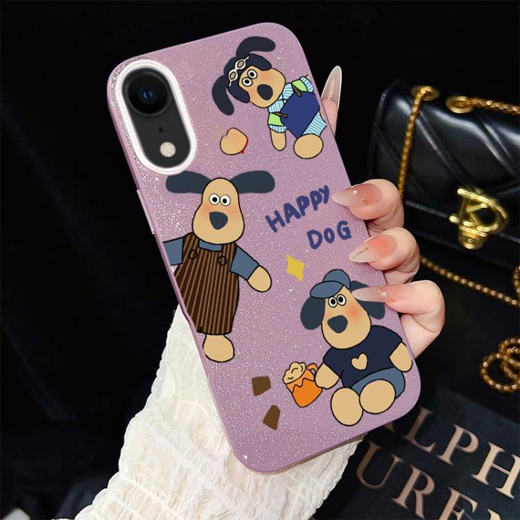 Custodia ibrida PC TPU con glitter per iPhone 11 Pro Max