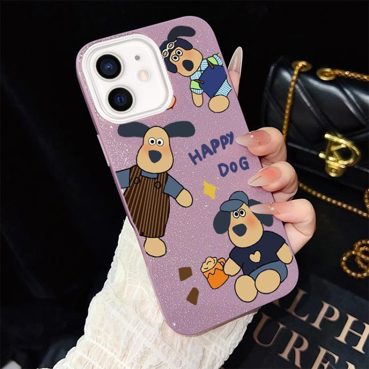 Custodia ibrida PC TPU con glitter per iPhone 11 Pro Max