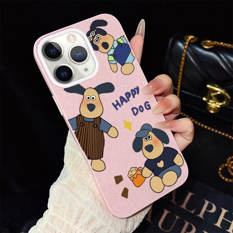 Custodia ibrida PC TPU con glitter per iPhone 11 Pro Max