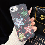Custodia ibrida PC TPU glitter per iPhone 6 e 6s