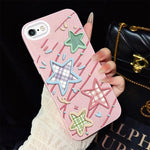 Custodia ibrida PC TPU glitter per iPhone 6 e 6s