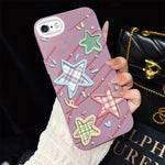 Custodia ibrida PC TPU glitter per iPhone 6 e 6s