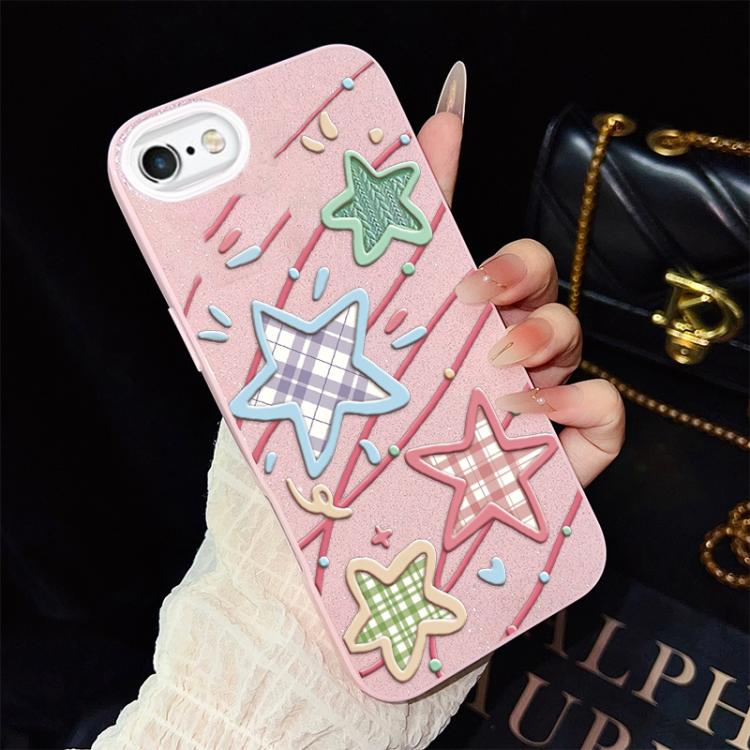 Custodia ibrida PC TPU glitter per iPhone 6 e 6s