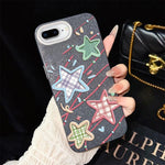 Custodia ibrida PC TPU glitter per iPhone 6 e 6s