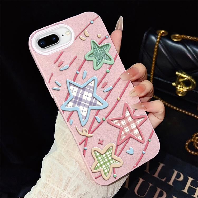 Custodia ibrida PC TPU glitter per iPhone 6 e 6s