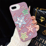Custodia ibrida PC TPU glitter per iPhone 6 e 6s