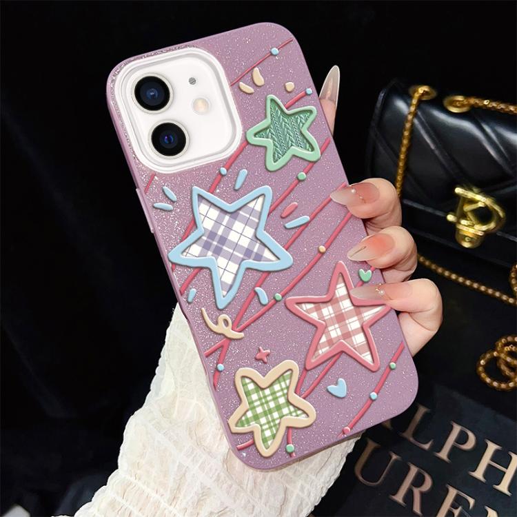 Custodia ibrida PC TPU con glitter per iPhone 13 Pro Max