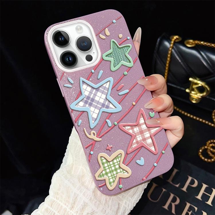 Custodia ibrida PC TPU con glitter per iPhone 13 Pro Max