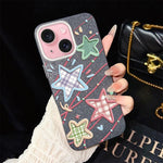 Custodia ibrida PC TPU con glitter per iPhone 15 e 16