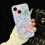Custodia ibrida PC TPU con glitter per iPhone 15 e 16
