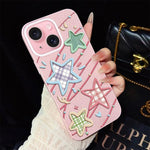 Custodia ibrida PC TPU con glitter per iPhone 15 e 16