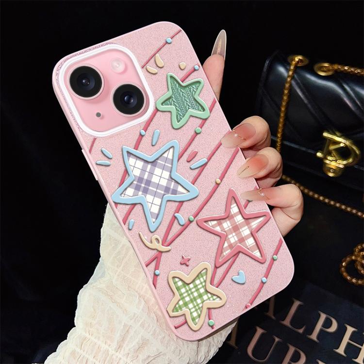 Custodia ibrida PC TPU con glitter per iPhone 15 e 16