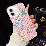 Custodia ibrida PC TPU con glitter per iPhone 15 e 16