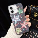 Custodia ibrida PC TPU con glitter per iPhone 15 e 16