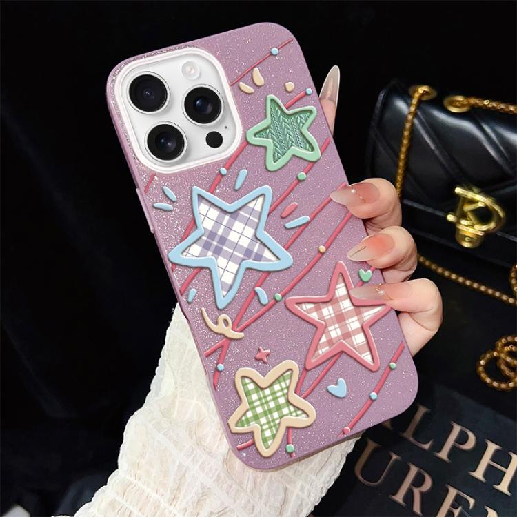 Custodia ibrida PC TPU con glitter per iPhone 17e e 16e