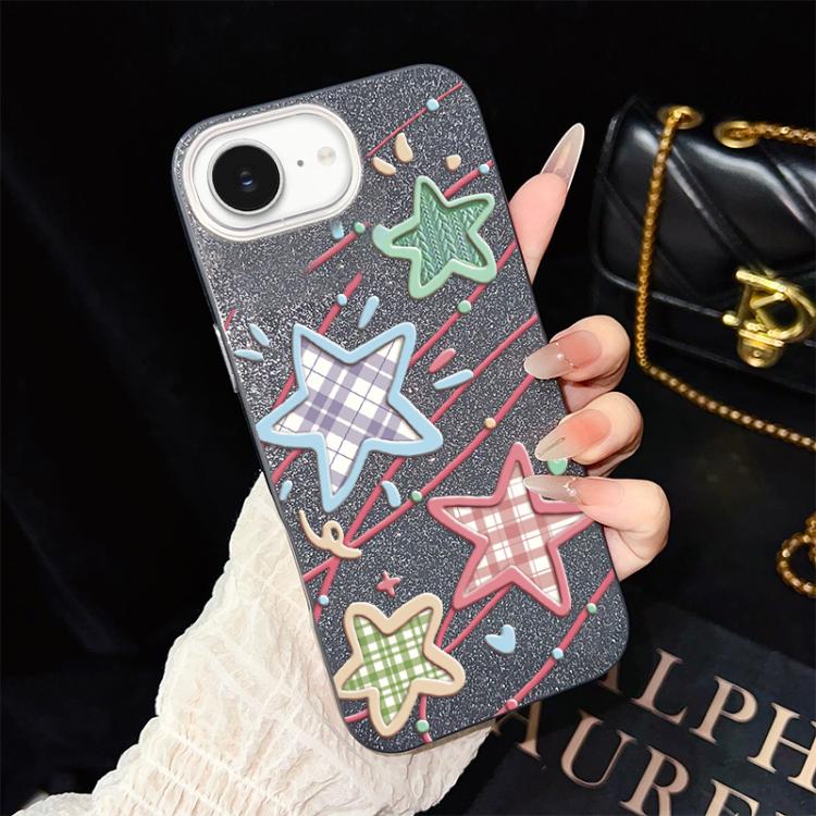 Custodia ibrida PC TPU con glitter per iPhone 17e e 16e