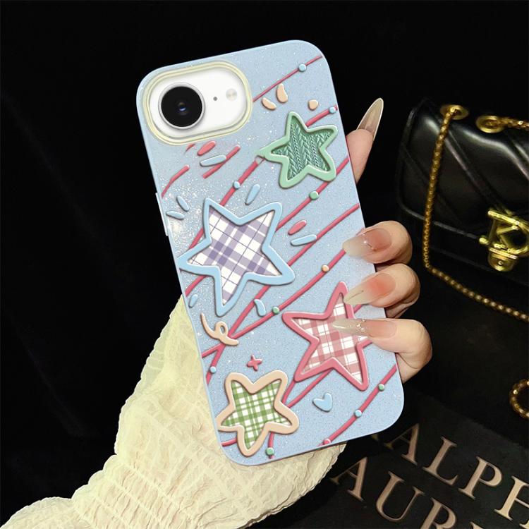 Custodia ibrida PC TPU con glitter per iPhone 17e e 16e