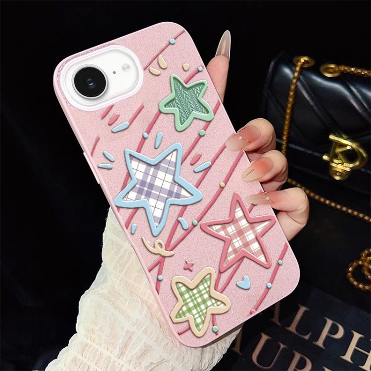 Custodia ibrida PC TPU con glitter per iPhone 17e e 16e