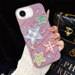 Custodia ibrida PC TPU con glitter per iPhone 17e e 16e