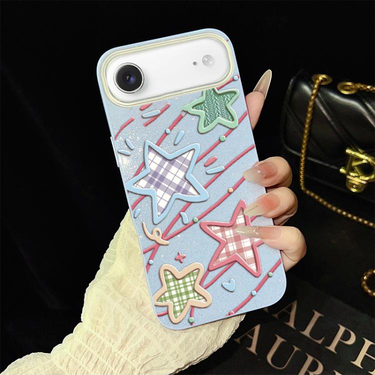 Custodia ibrida PC TPU con glitter per iPhone 17e e 16e